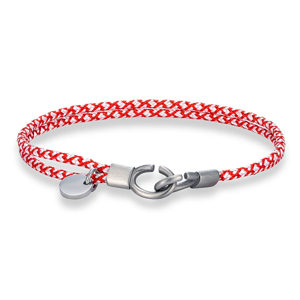 MKENDN Minimalist Style Custom Name Engrave Logo Id Bracelets Couple Handcuffs Cord Bracelet  Menottes Bijoux Gifts