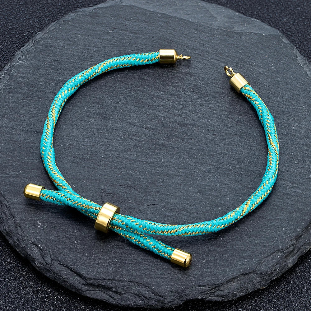 MKENDN Half Finished Adjustable Cord Bracelet DIY Bracelet Silk Cord Accessories  Bracelet Findings Craft