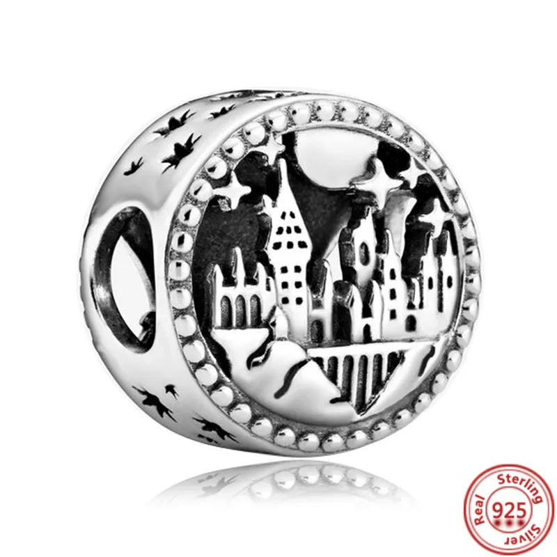 MINISO Disney Hot selling S925 Sterling Silver Harry Potter Charm Suitable Original Pandora Bracelet Exquisite Gift For Women