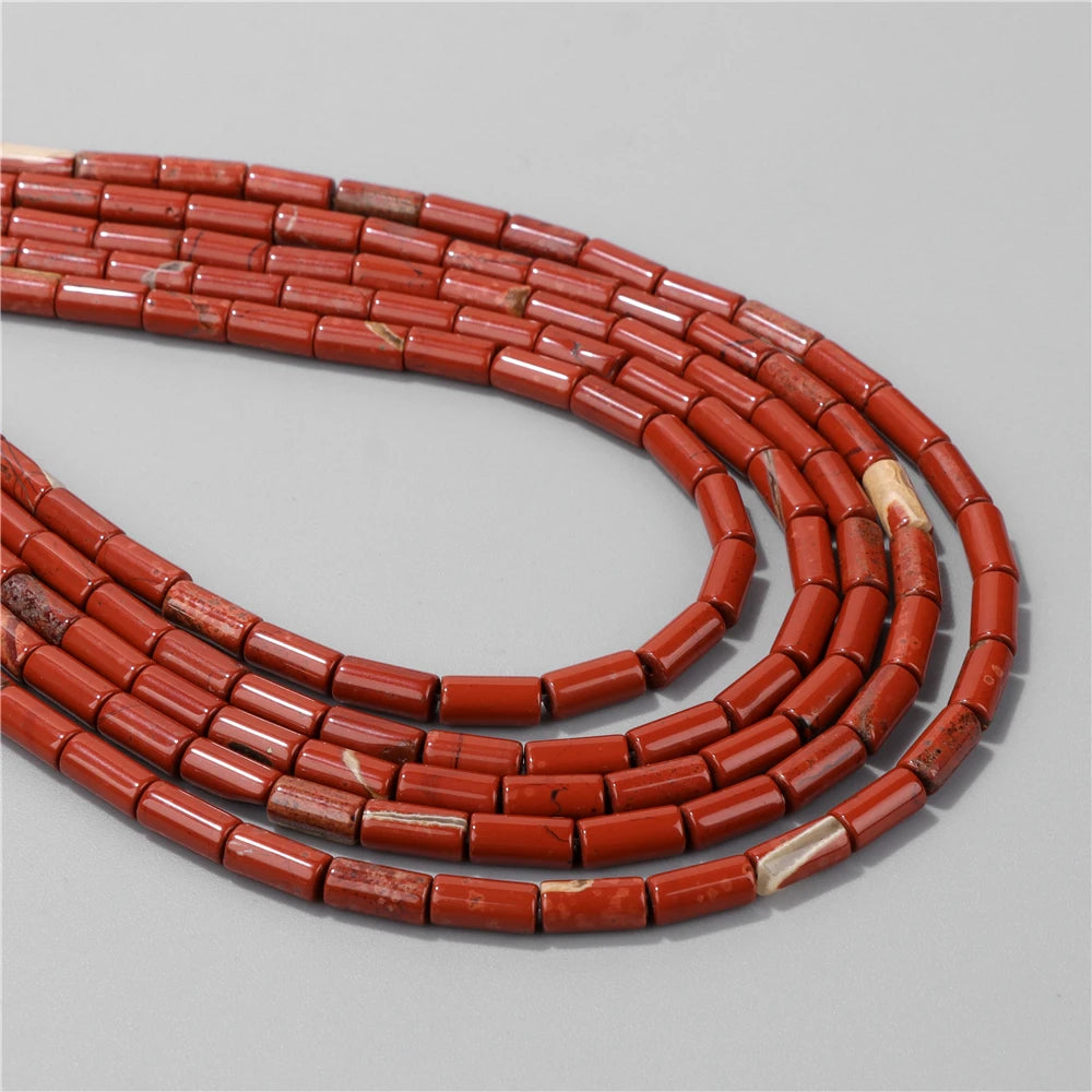 5x9mm Natural Cylinder Column Stone Bead Agat Aventurine Amethyst Jasper Quartz Loose Spacer Beads DIY Necklace Earring Bracelet