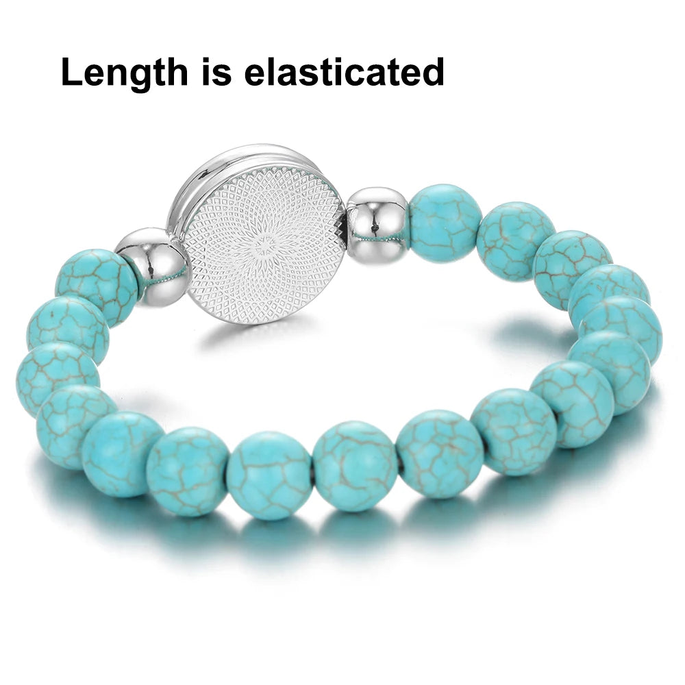Aromatherapy Beaded Bracelet Aroma Jewelry Essential Oil Bracelet Elastic Beads Bracelet Perfume Aroma Diffuser Locket Bracelets - Madeinsea©