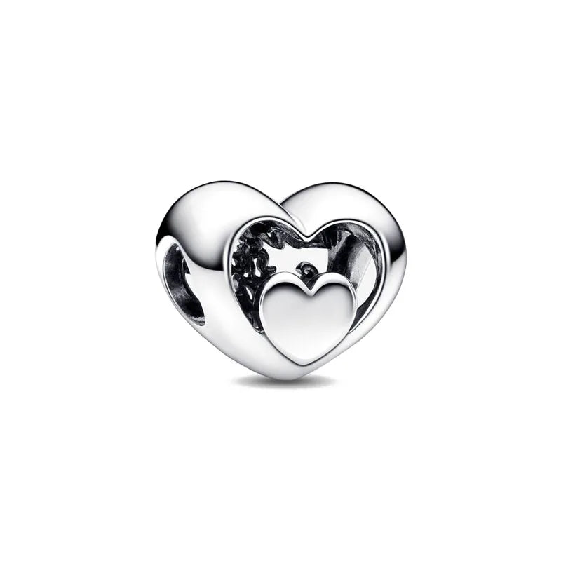 2025 Europe NEW 925 Sterling Silver Family Charm Dangle Pendant Bead Fit Women Original Bracelet Jewelry For Gift Mom Brother