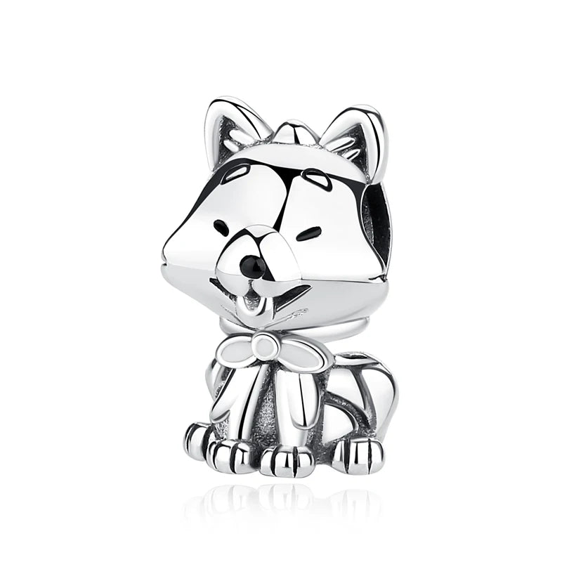 Original 925 Sterling Silver Charms Love Pets Dog Cat Paw Print Pendant Beads Fit Brand Bracelets Necklaces Women DIY Jewelry - Madeinsea©