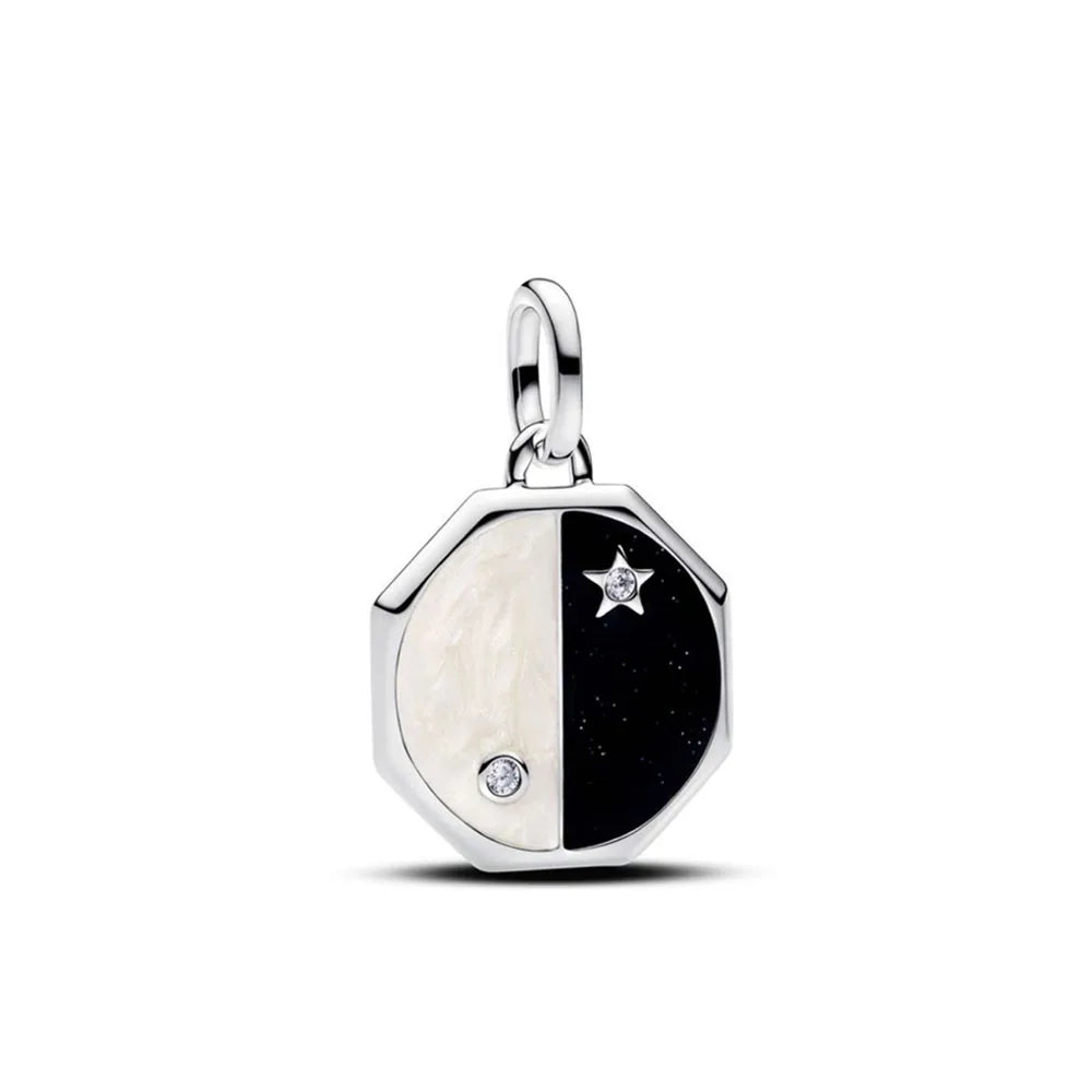 New European Style 925 Silver Black, Bagua, Watch Computer, Camera, Cat, Bead Pendant, Original Bracelet DIY Women's Jewelry