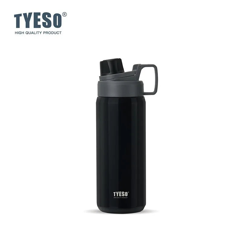 TYESO Insulated Water Bottle Stainless Steel Capacity Portable Tumbler for Outdoor Sports Fitness Travel Leakproof Ice Cold Cup