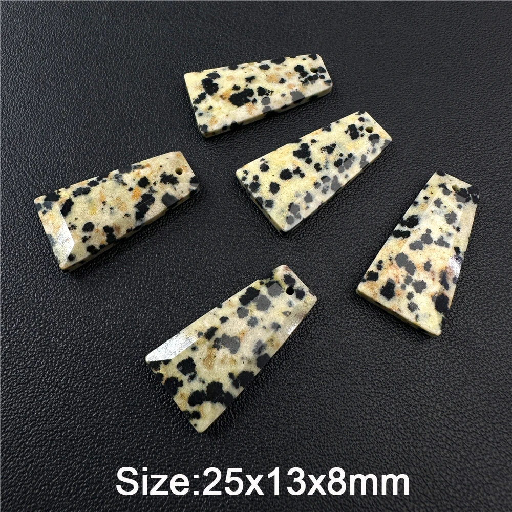 Natural Trapezoid Shape Stone Pendant High Quanlity Amethysts Labradorite Quartzs Charms Bead For Necklace Earrings DIY Handmade - Madeinsea©
