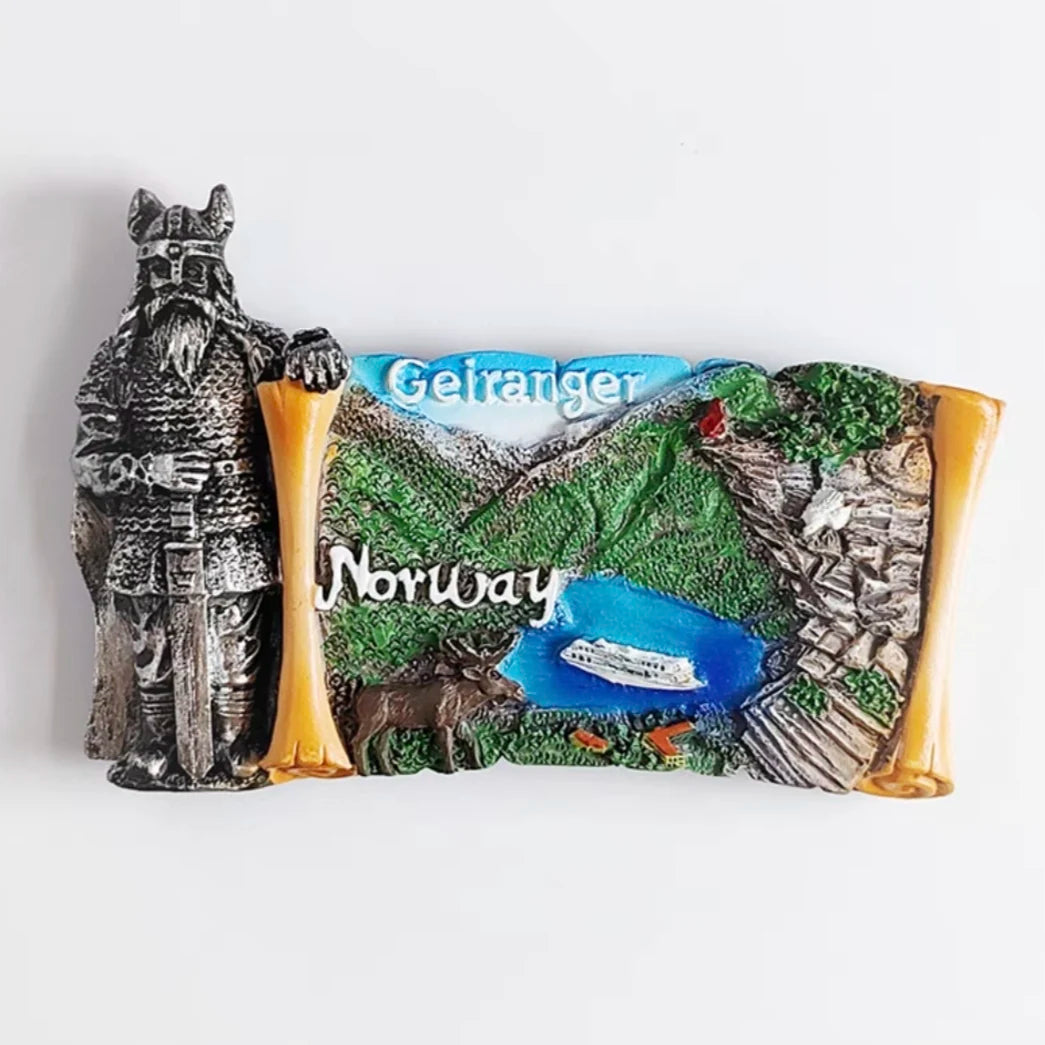 Europe Norway 3D Fridge Magnets Tourism Souvenir Refrigerator Magnets Sticker Collection Handicraft Decoration Articles