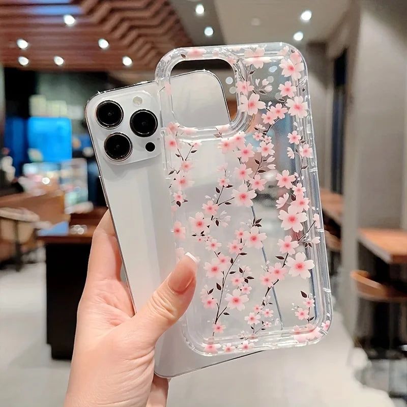Flower Plants Soft Clear Case For Xiaomi Mi 14 13 13T 12 11 Lite 5G Mi 12T Pro Case For Poco F5 X6 X3 Pro Shockproof Cover