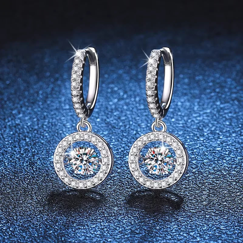 Serenity 5mm D Moissanite Earrings for Women Men Gift Sparkling Lab Diamond Drop Earrings S925 Sterling Silver Earrings Jewelry - Madeinsea©