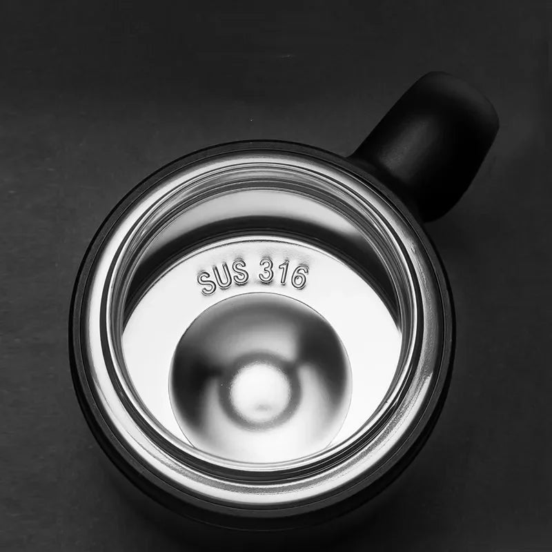 500/650ml Digital Display Thermos Cup with Tea Infuser Premium Stainless Steel Vacuum Flasks Portable Handgrip Tea Mugs