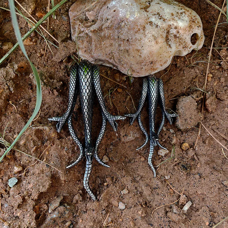 Fashion Vintage Women Men Snake Stainless Steel Pendant Chain Necklace Jewelry BP8-492