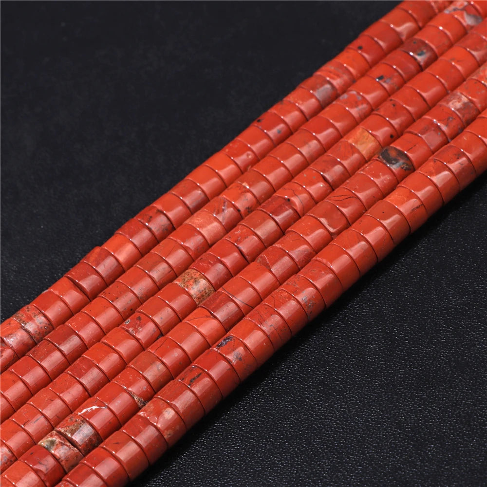 6x3mm Natural Flat Round Stone Beads Turquoises Labradorite Jaspers Spacer Loose Heishi Bead For Jewelry Making DIY Accessories