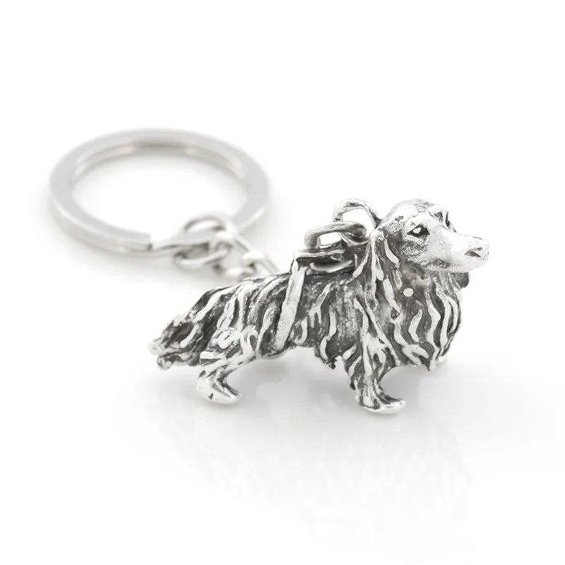 Vintage 3D French Bulldog&Pug Key Chains Cute Animals Keychains Keyring Pet Fashion Jewelry Boyfriend Girls Gift Accessories