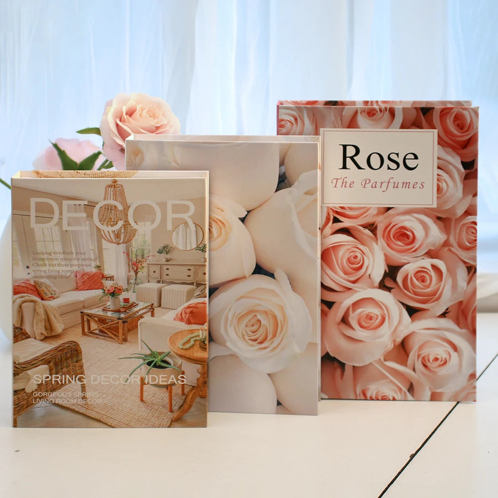 3 Teile/satz Mehrere Größe Gefälschte Bücher Set Kaffee Tisch Bücher Villa Hotle Simulation Bücher Set Schießen Requisiten Wohnzimmer Dekor