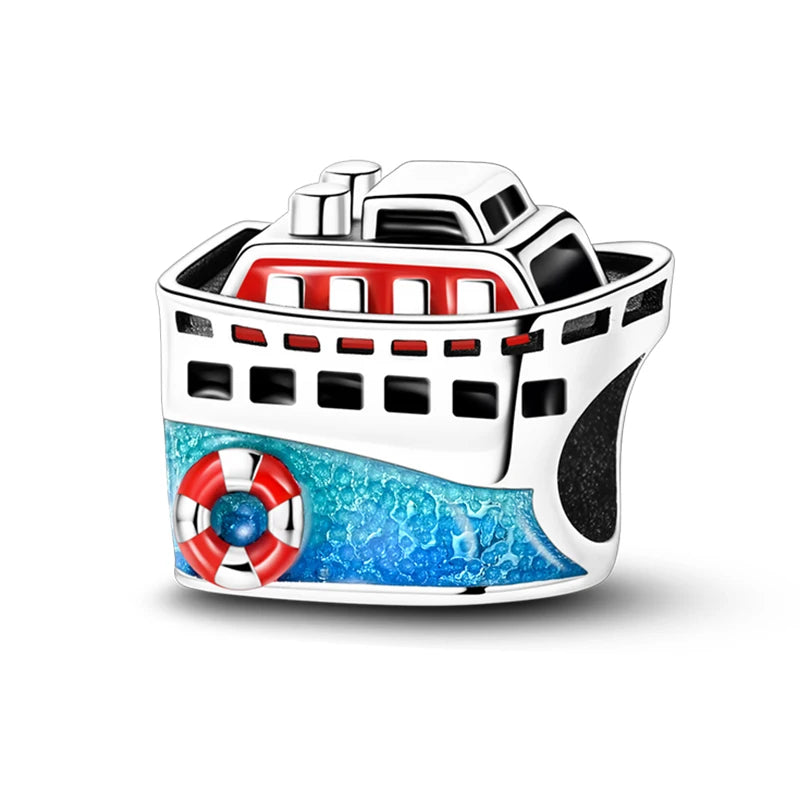 Hot Sale Charms Beads 925 Sterling Silver Pink Perfume Bottle Letter Luminous Firefly Tarot Card Beads Fit DIY Bracelets Jewelry - Madeinsea©