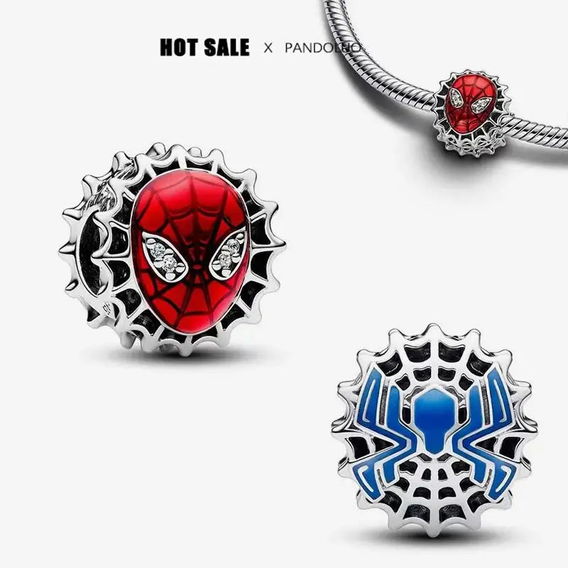 2025 new in Spider Man charm beads Hulk Iron Man 925 sterling silver charm Marvel bracelet charm DIY women's jewelry gift