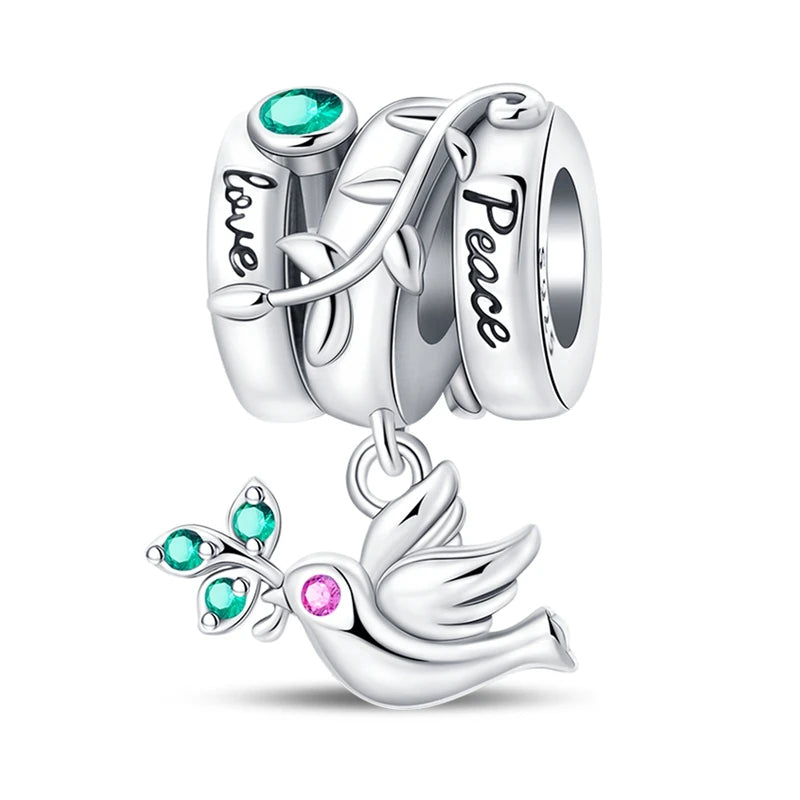 New 925 Sterling Silver Charm Beads Pendant Pumpkin Maple Leaf Autumn Series Charms Fit Original Bracelets Fine Jewelry