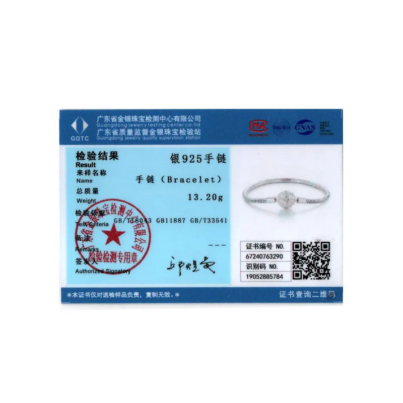 Bracelet BISAER en argent sterling 925 avec motif de palais rétro, bracelet rond de base, breloques originales, bijoux à faire soi-même, fête d'anniversaire