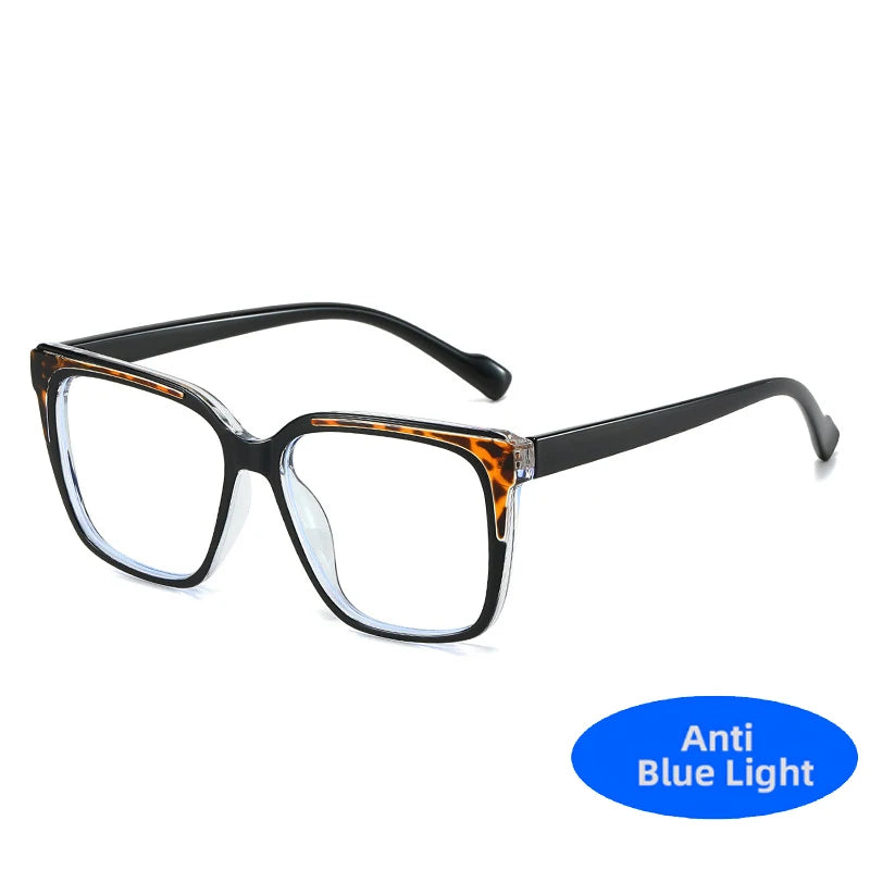 2025 TR90 Marke Designer Retro Übergroßen Quadratischen Anti Blau Licht Brille Frauen Männer Weibliche Brillen Optische Computer Brille