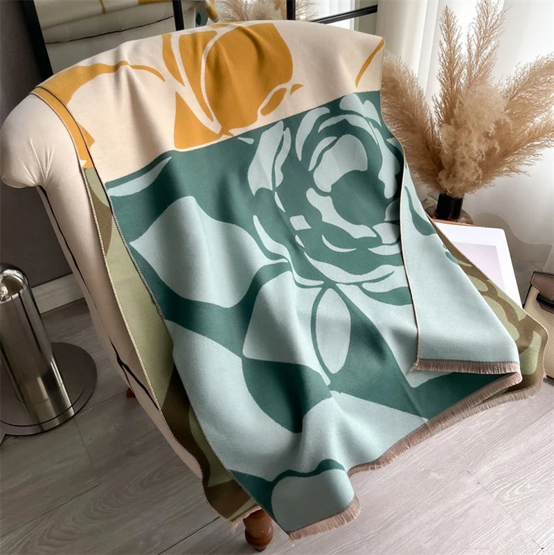 Cashmere Scarf for Women Thick Warm Winter Blanket Brand Female Luxury Quality Shawl Wrap Bufanda 2024 Poncho Echarpe Pashmina - Madeinsea©