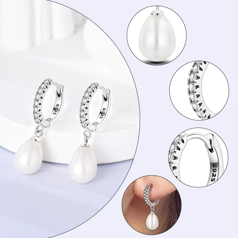 Boucles d'oreilles créoles originales en argent sterling 925 pour femmes, bijoux de fiançailles, de mariage, d'anniversaire, cadeaux