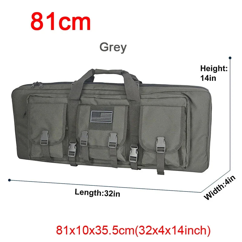 81 97 106 122cm Tactical Gun Bag Double Rifle Case  Molle Rifle Bag Sniper Airsoft Gun Case Backpack Hunting Gun Holster