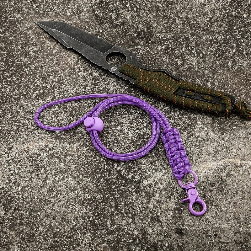 MKENDN Outdoor Rock Climbing Metal Clip Hanging Neck Rope Lanyard for iPhone Camera USB Holder ID Pass Card Name Badge Holder