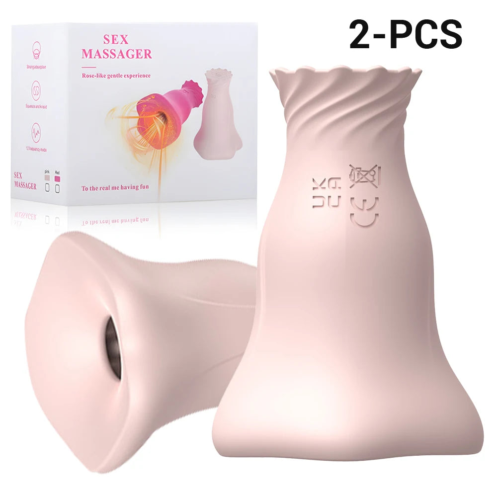10 Modes Strong Stimulation Nipple Clip Vibrator Sucker Clip Female Breast Stimulator Female Sex Toys Adult Massage G Spot Toys