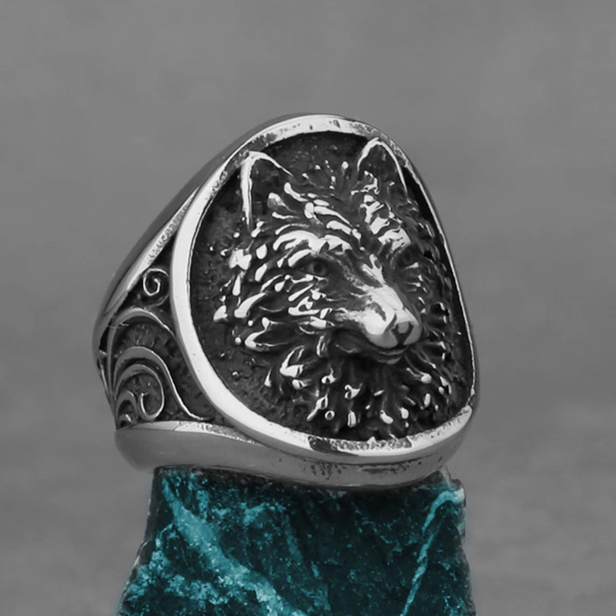 Nordic Viking Stainless Steel Ring Anchor Compass Tree of Life Rune Amulet Wolf Men Women Finger Jewelry Biker Party Club Gift