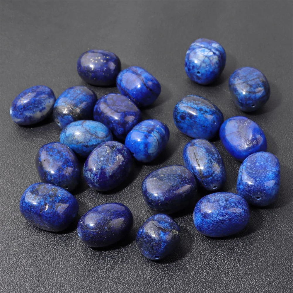 5PCS/lot Natual Stone Beads Oval Irregular Prehnite Quartzs Agat Loose Spacer Charms Bead For Jewelry Making Bracelets Necklace