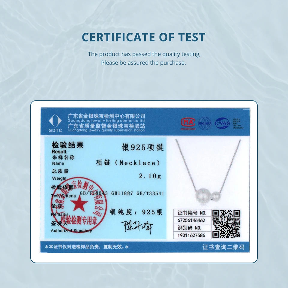 BAMOER Perlenanhänger-Halskette aus 925er Sterlingsilber für Damen, zierliche, vergoldete Perlen-Choker-Halskette, ideales Geburtstagsgeschenk