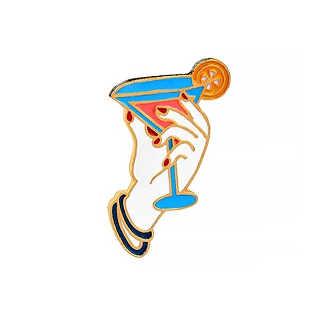 Enjoy Summer Holiday Brooch Cartoon Sea Beach Sunglasses Pins for Friends Drink Cup Ice Cream Tree Enamel Badge Bag Jewelry Gift