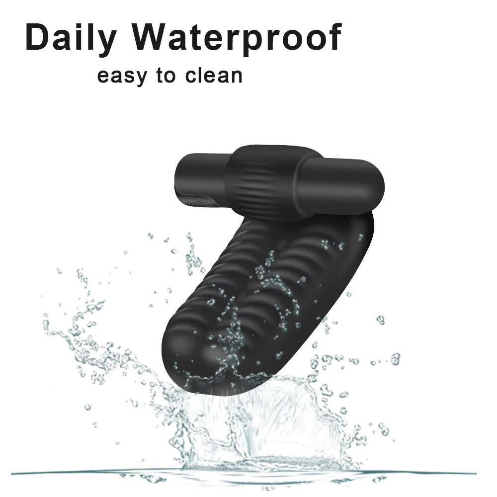 Finger Sleeve Vibrator G Spot Orgasm Massage Clit Stimulate Female Masturbator Vibrator Lesbian Sex Toys For Women Adult Product