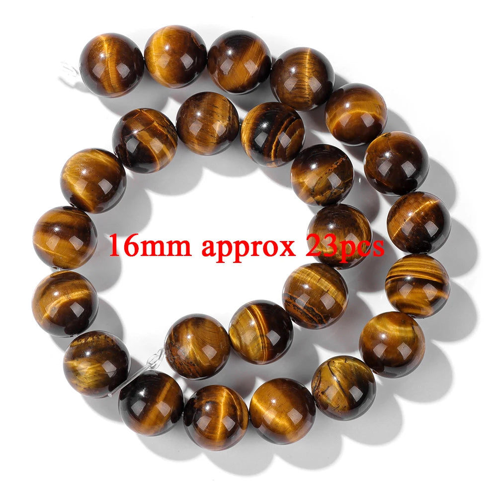 High Quality Yellow Tiger Eye Stone Beads Natural Round Heart Rondelle Cube Irregular Loose Spacer Bead For Jewelry Making DIY