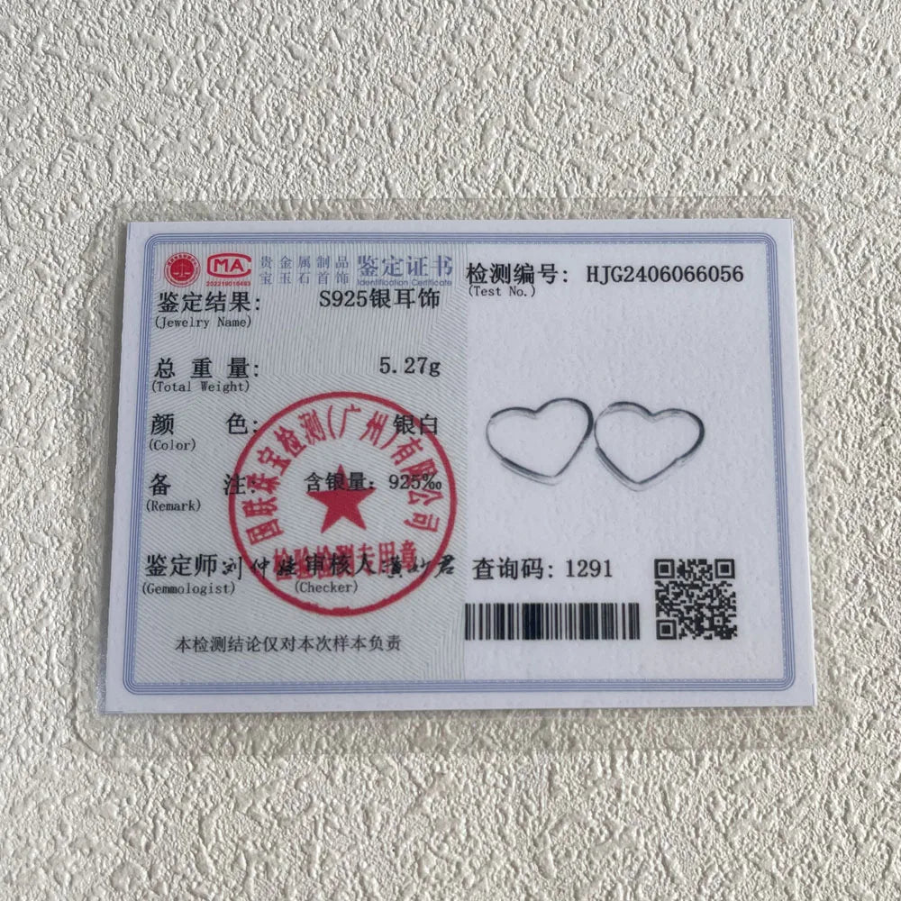 BF CLUB Boucles d'oreilles rondes en argent sterling 925 en forme de cœur pour femmes et filles, bijoux tendance et sexy, cadeau de fête ou de mariage