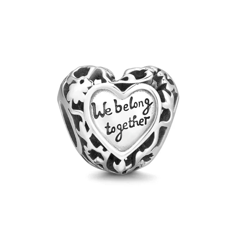 2025 Europe NEW 925 Sterling Silver Family Charm Dangle Pendant Bead Fit Women Original Bracelet Jewelry For Gift Mom Brother