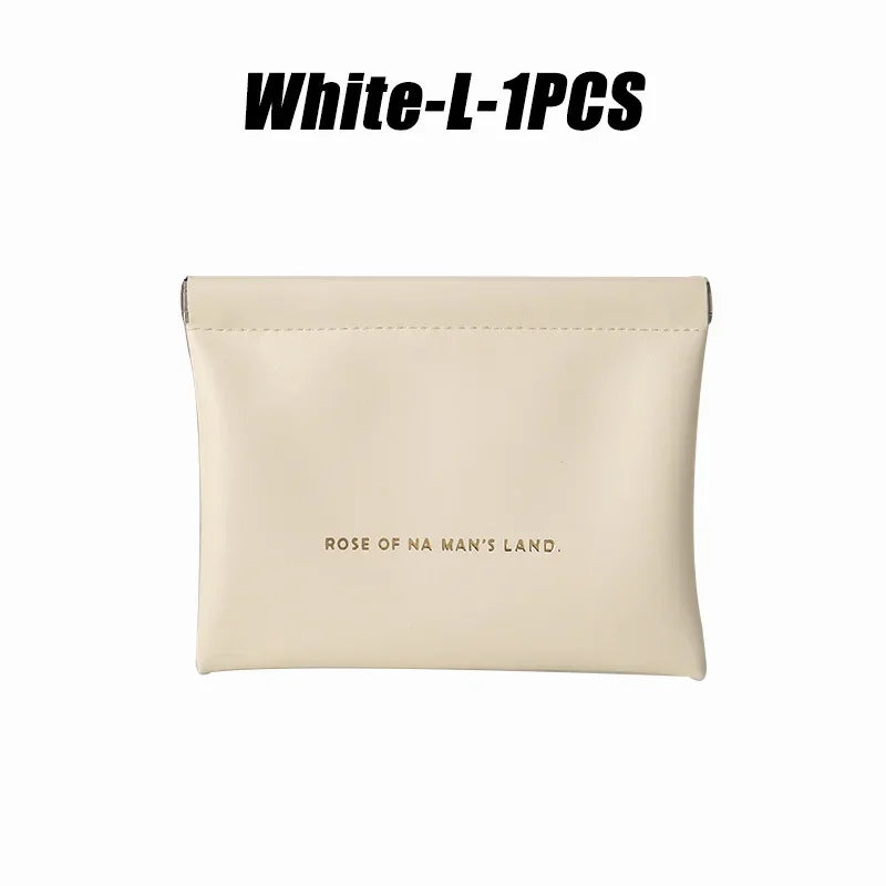 Small Makeup Bag Data Mini Portable Cable  Digital Storage Bag Automatically Closes Wired Earphones Carrying Bag Power Charger