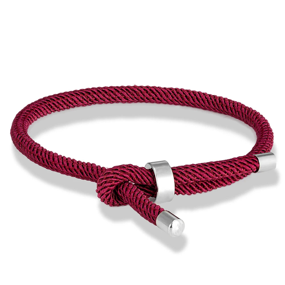 MKENDN Trendy Thread Bracelet Men Women Adjustable Red Bracelet For Lovers Distance Couple Brazalete Minimalist Yoga Meditation - Madeinsea©