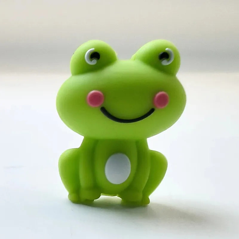 10pcs 3D Chick Silicone Beads Animal Focal beads For Jewelry Making DIY Pacifier Chain Bracelet Necklace Jewelry Accessories