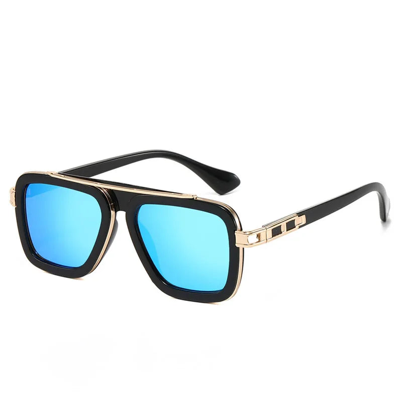 Fashion Cool Men Driving Glasses Goggle New Summer Style Gradient Brown Sunglasses Vintage Pilot Sun Glasses UV400 Oculos De Sol