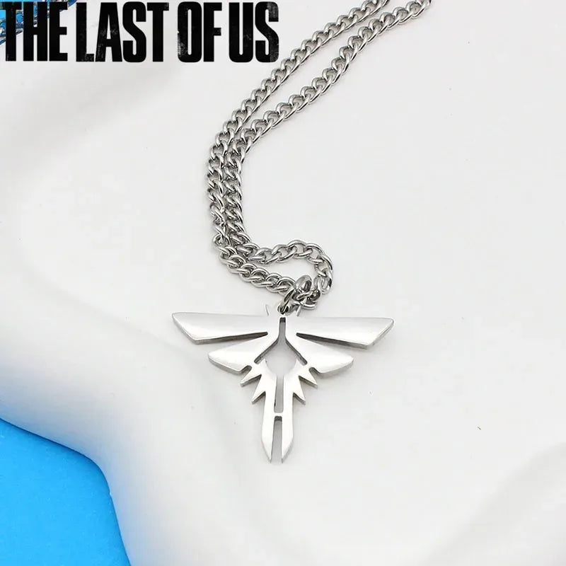 Anime Game The Last of Us Cosplay Necklace Stainless Steel Choker Fashion personality Unisex Chain Pendant Punk Hip Hop Jewelry