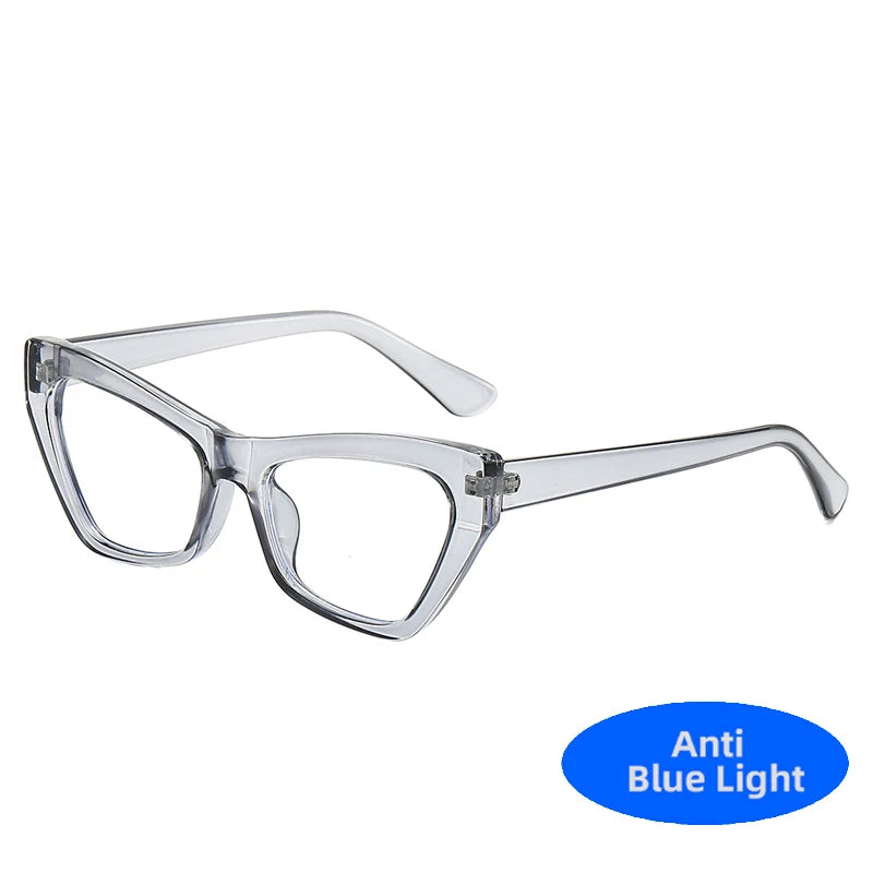 Anti Blue Light Cat Eye Glasses Women 2025 New Luxury Small Frame Y2K Punk Eyeglasses Vintage Computer Goggles Gafas De Lectura