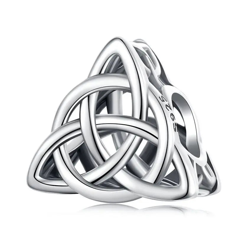 WOSTU 925 Sterling Silver Religious Openable Bible Book Charm Cross Faith Pendant Celtic Knot bead Fir Bracelet DIY Family Gift