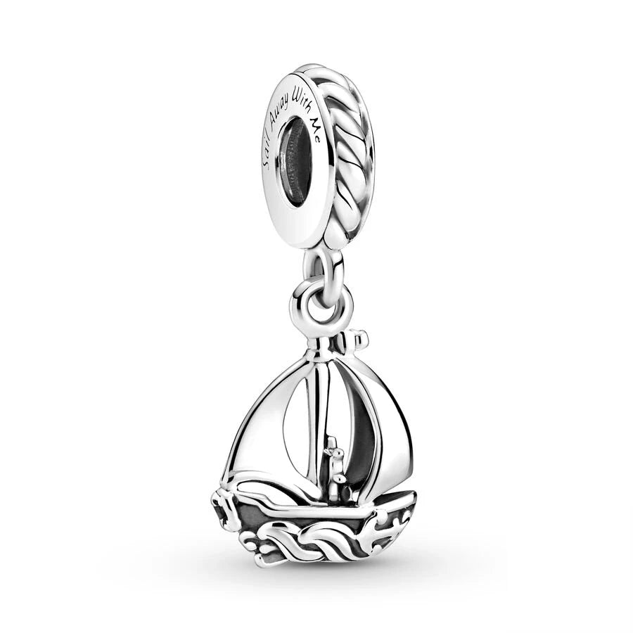 Fine Paris Eiffel Tower Statue of Liberty Dangle Charms Beads Fit Original 925 Sterling Silver Bracelet DIY Fashion Jewelry Gift