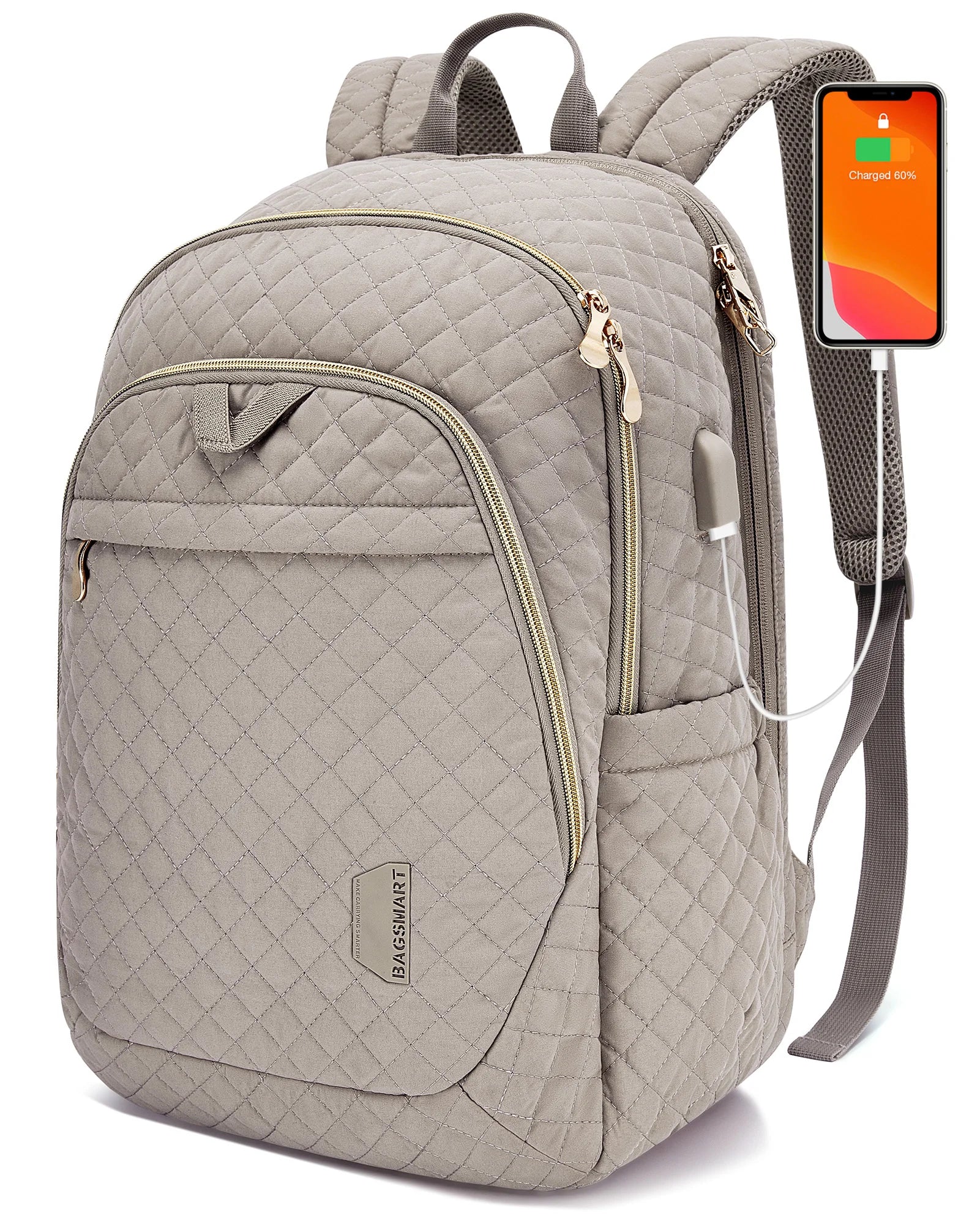 BAGSMART Women's Backpack School Bags for Girl 15.6 inch Laptop Bag Female College Book Bag Casual Daypack Travel Backpack