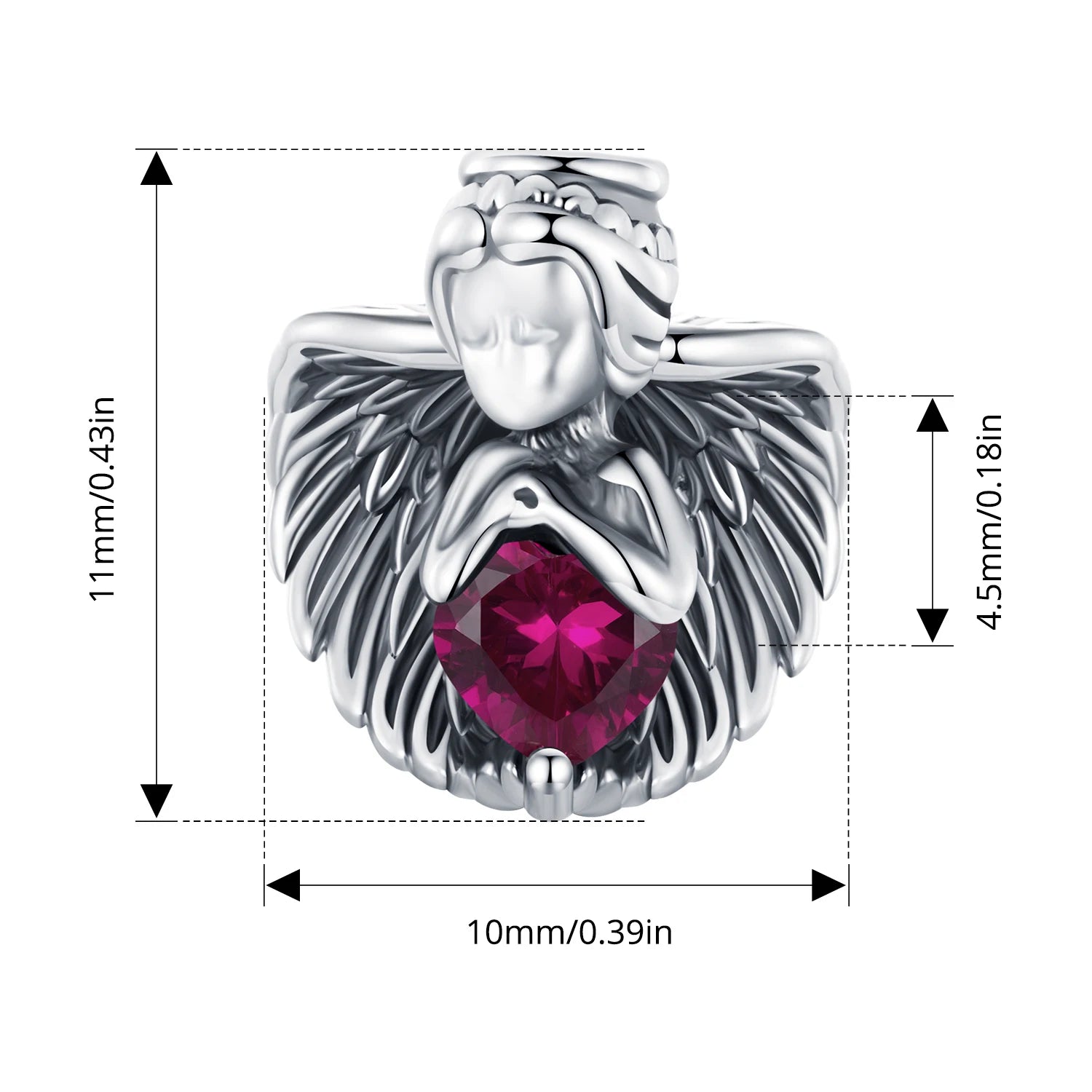 Bamoer 925 Sterling Silver Nativity of Jesus Pendant Faith Guard Charm Peace Beads for Women DIY Bracelet Jewelry Accessories