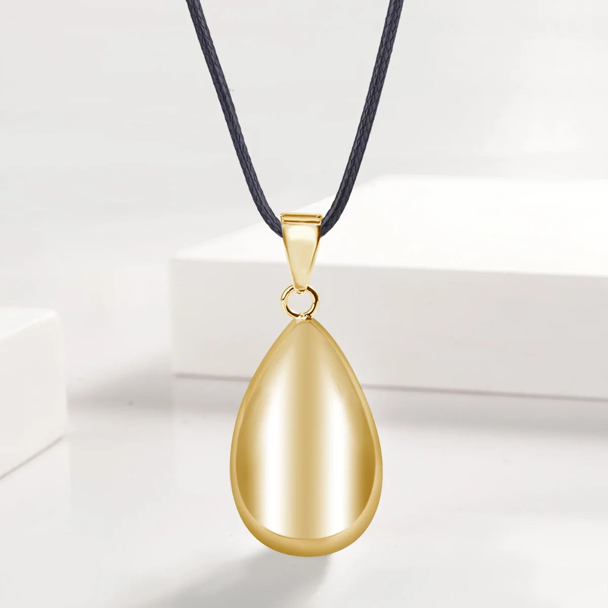 Lot de 5 boules d'harmonie Eudora en forme de goutte d'eau, pendentif de grossesse en métal cuivré, appelant les anges