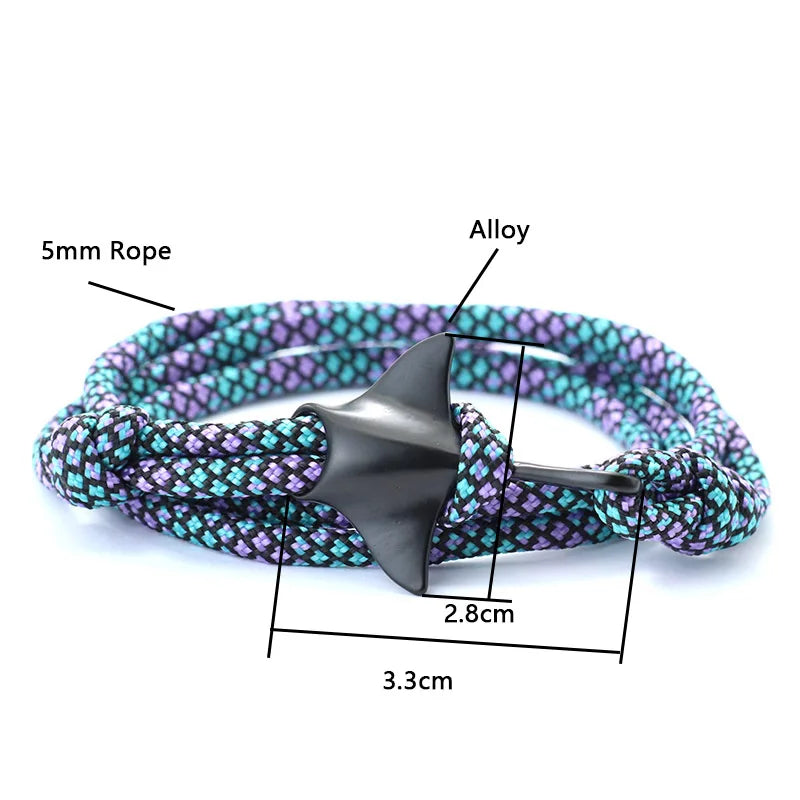 Manta Rope Nautical Bracelet - Madeinsea©