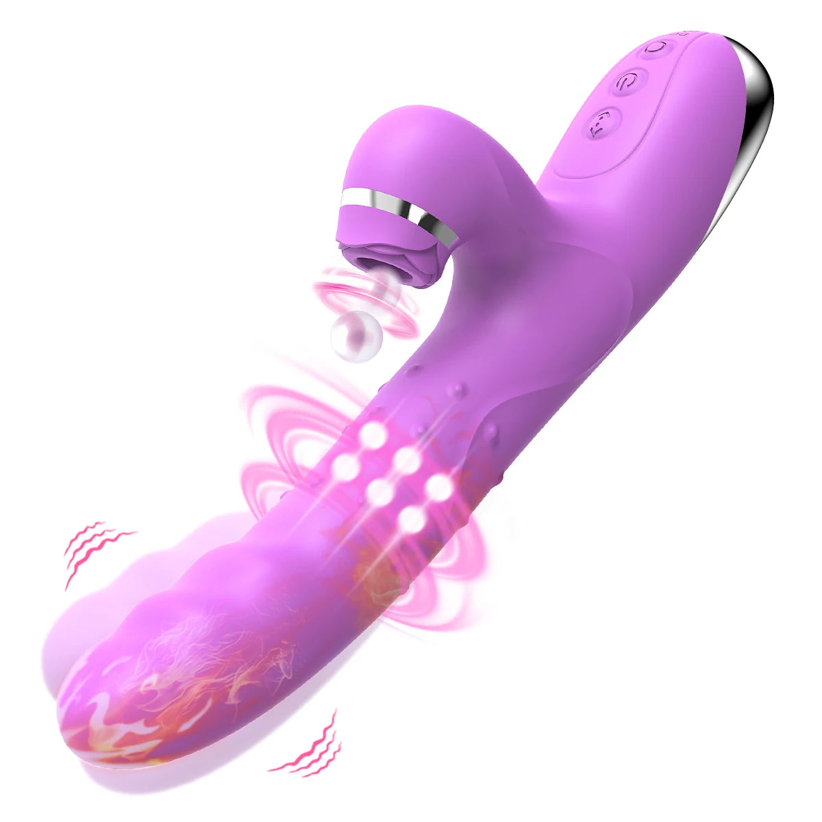 Rotating Heating AV Vibrator for Women G spot Dildos Suction Clitoral Stimulator Female Vaginal Massager Adult Sex Toy for Woman