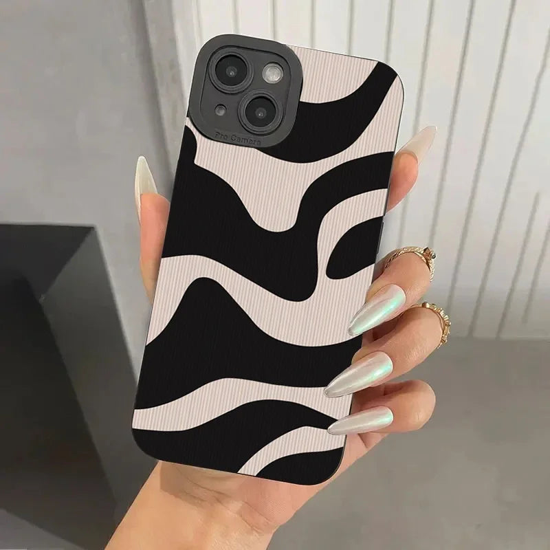 Fashion Zebra Stripe Pattern Silicone Case for Xiaomi Poco F6 M6 X6 F5 X5 X3 Pro Mi 11 Lite 5G 14 13 12T 12 13T Pro Soft Cover